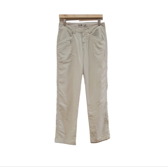 Mountain Hardwear Pants - Mountain Hardwear Cream Straight Leg Pants